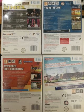 Pack 4 Juegos Wii: Disney Sing It, Let's Sing 2014