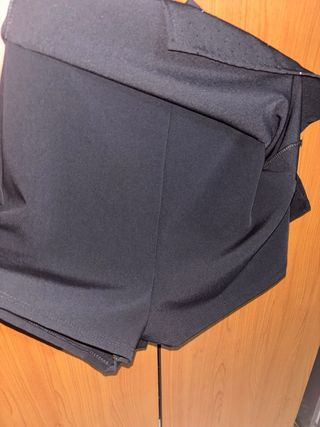 Gonna pantalone brillantinata nera