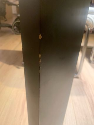 Mesa de comedor cristal y metal