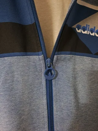 Sudadera Adidas Hombre Azul y Gris