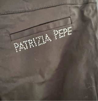 Patrizia Pepe Pantalone nero slim fit fashionista