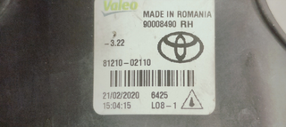 FARO ANTINIEBLA DERECHO TOYOTA YARIS 1.5 I 112 81