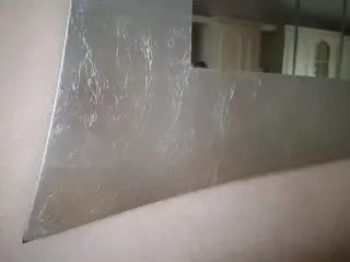 Specchio da parete foglia d'argento