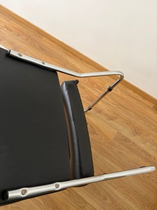 Sillón Piel Metal Vintage Negro