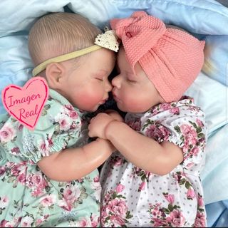Set bebé reborn silicona gemelas