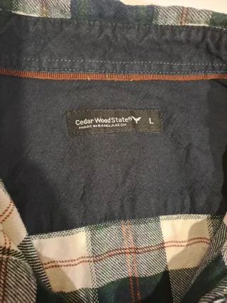 Camisa de cuadros hombre