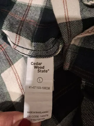 Camisa de cuadros hombre