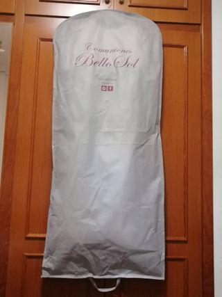 Vestido de Comunión Blanco y Azul