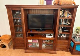 Conjunto mesa y mueble de salon