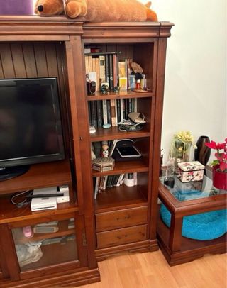 Conjunto mesa y mueble de salon