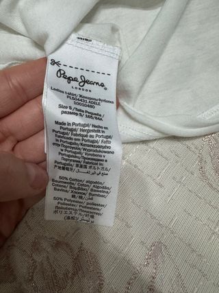 Camiseta Pepe Jeans Blanca Talla S
