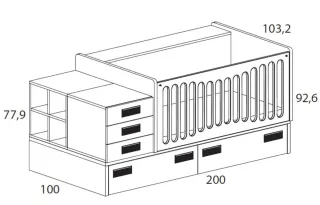 Habitación juvenil completa.  Sin estrenar.