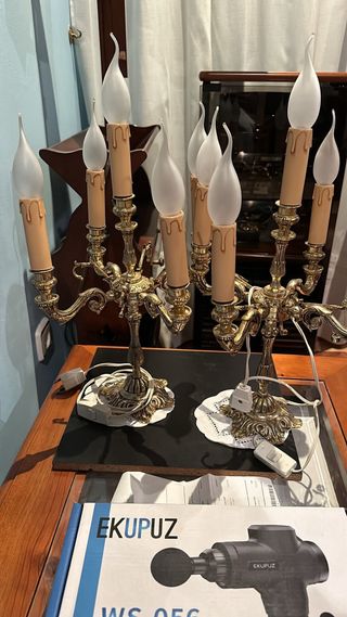 Lámparas antiguas muy bien conservadas