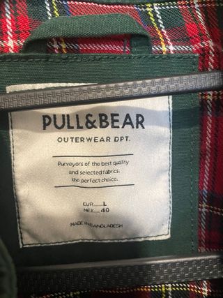 Chaqueta Pull&Bear verde hombre