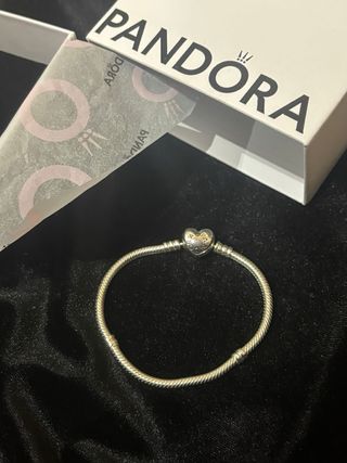 Pulsera Pandora Plata Corazón