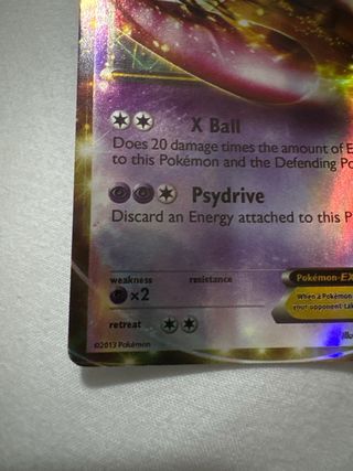 Carta Pokémon Mewtwo EX 2013