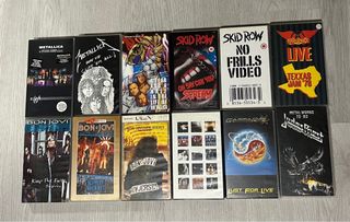 Lote VHS Heavy Metal y Hard Rock