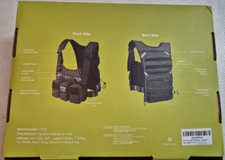 Chaleco hidratación, bolsa 2L, ajustable y ligero