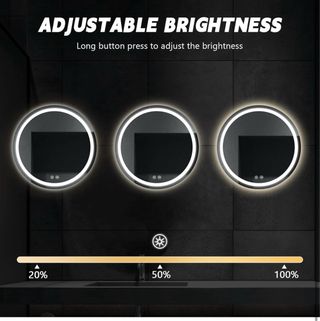 Espejo Baño Redondo LED 600mm