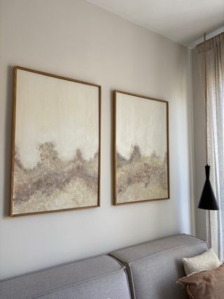 Set 2 Cuadros Abstractos Decoración 50x70