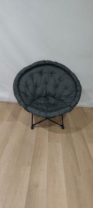 Silla Papasan Plegable Profesional - Gris Antracit