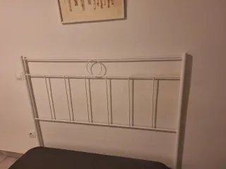 Cabecero de forja blanco