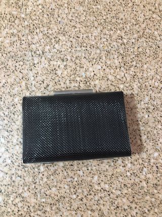 Monedero Negro/Plateado