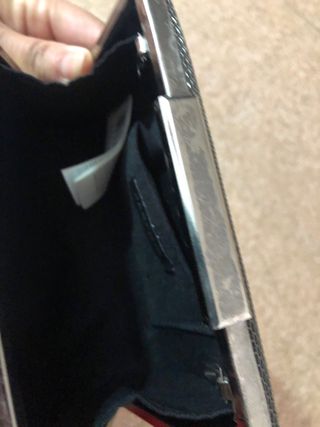 Monedero Negro/Plateado