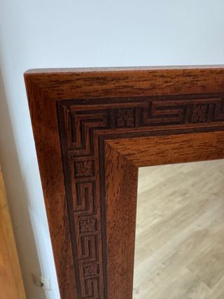 Espejo con Marco de Madera Marrón