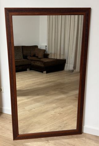 Espejo con Marco de Madera Marrón