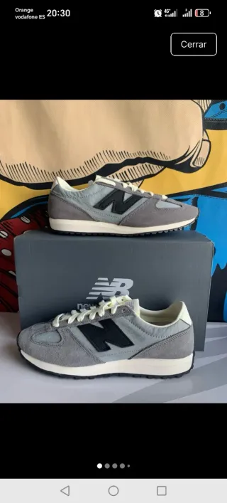 Zapatillas New Balance grises y negras