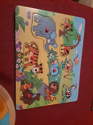 Pack 2 Puzzles Madera Figuras