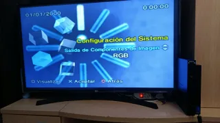 Consola PS2 Sony Negra Completa