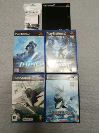 Consola PS2 Sony Negra Completa