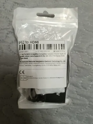 Consola PS2 Sony Negra Completa