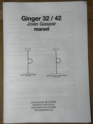 Lámpara Marset Ginger 42 Wengué - Nueva