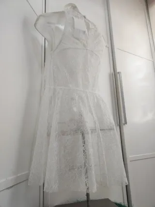 Vestido Zara blonda trasparente, nuevo