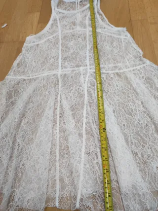 Vestido Zara blonda trasparente, nuevo