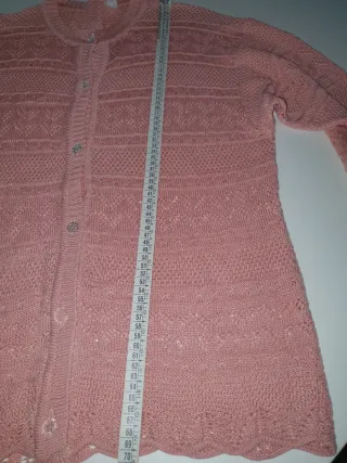 Cardigan cotone rosa