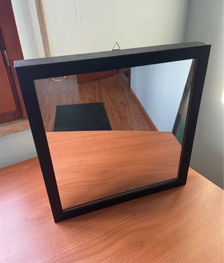 Specchio da parete nero e marrone