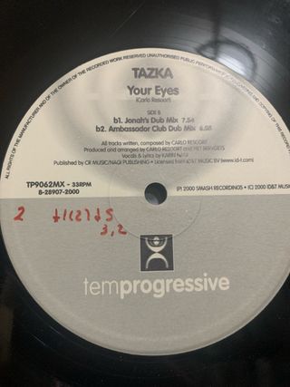 Vinilo Remember: TAZKA "YOUR EYES"