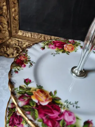 Alzatina 2 Piani Royal Albert Old Country Roses