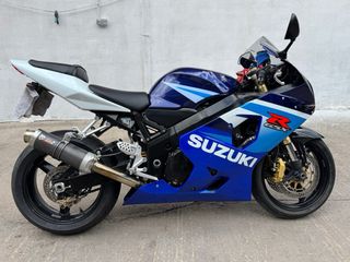 Suzuki GSX-R Moto Deportiva Azul y Blanca