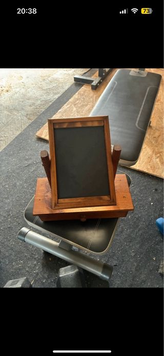 Specchio da toeletta in legno