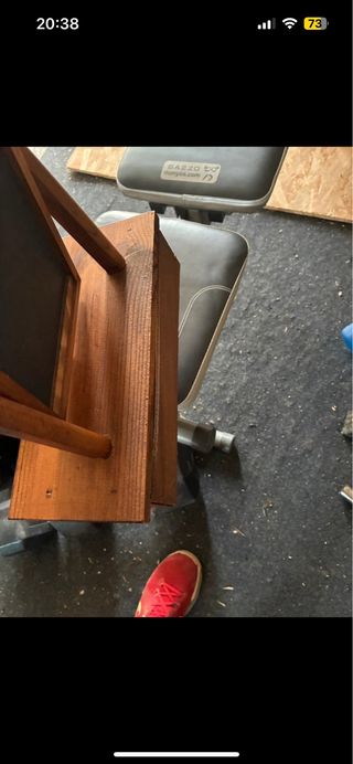 Specchio da toeletta in legno