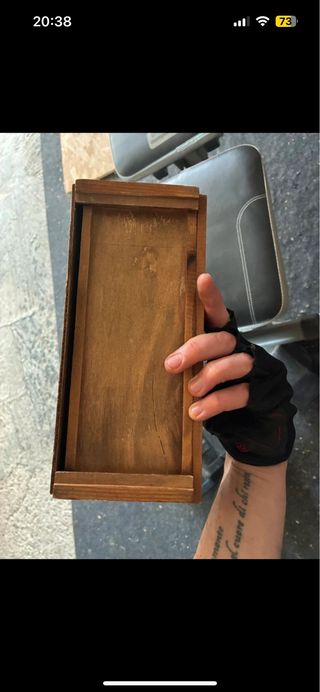 Specchio da toeletta in legno