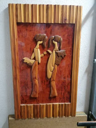 Cuadro Decorativo Madera Tallada