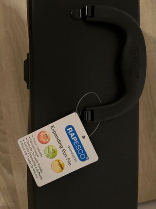 Carpeta de fuelle Rapesco Negra