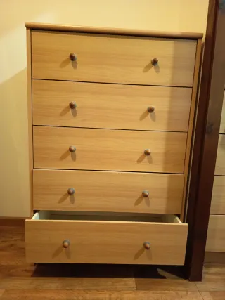 Sinfonier 5 cajones madera