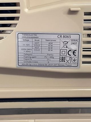 Nevera Portátil Camry Premium